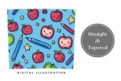 Cute School Tumbler Design, Back to School Sublimation PNG Product Image 3