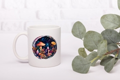 Cartoon Forest Illustration, Glitter Night PNG Product Image 3