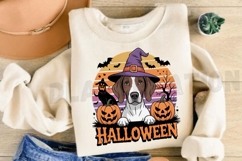 Retro Halloween Shorthaired Pointer Sublimation PNG Design Product Image 3