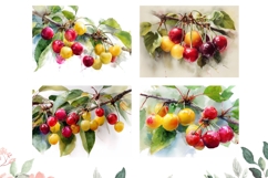 Berry Cutting Board, Cherry Cutting Board, Cherries PNG Product Image 3