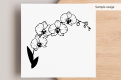 Flowering Orchid Stem SVG Product Image 3