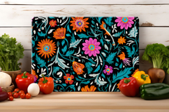 Maxican Floral Cutting Board | Cutting Board Sublimation Product Image 4
