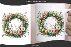 Spring wreath png design for T-shirts Product Image 3