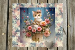 Cute kitty | 10 children skinny tumbler Sublimation designs Product Image 3