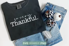 So Very Thankful SVG | Retro Girl Thanksgiving Sublimation Product Image 1