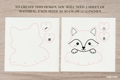 Fox Birth Stats Sign Laser Cut | New Baby Gift | SVG Product Image 2