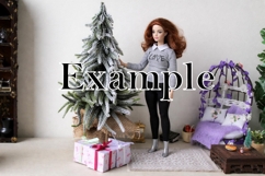 Christmas dollhouse photography set digital download X-mas Product Image 3