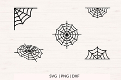 Spiderweb SVG PNG DXF Bundle Halloween Clipart Product Image 3
