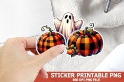 Pumpkin Howdy Sticker| Halloween Pumpkin Sticker Product Image 1