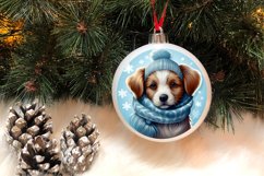 3D Christmas Dog Ornaments Engraved Bundle, 3D Dog Christmas Product Image 3