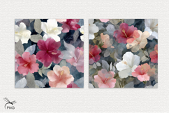 Hibiscus flowers digital paper Product Image 3
