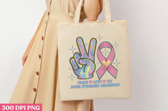 Peace Love T21 PNG, Syndrome Sublimation PNG Product Image 1