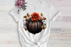 Gothic Halloween Watercolor Clipart PNG, Halloween PNG Product Image 3