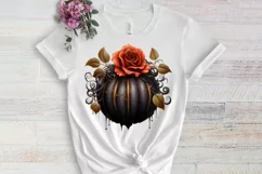 Gothic Halloween Watercolor Clipart PNG, Halloween PNG Product Image 3