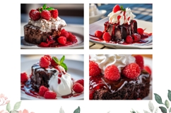 Raspberry Cutting Board, Cake Cutting Board, Brownie PNG Product Image 3