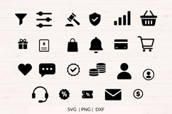 Store Icons SVG Bundle | 46 Ecommerce Website Icons Product Image 3