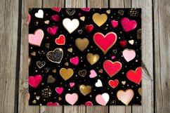 3d black &amp; pink Hearts | Skinny tumbler sublimation designs Product Image 9