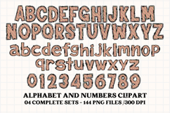 Christmas Alphabet png clipart, christmas letters doodle Product Image 3