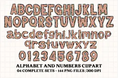 Christmas Alphabet png clipart, christmas letters doodle Product Image 3