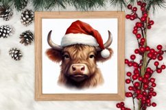 Christmas Farm Animal Peeking Clipart Sublimation Product Image 3