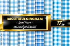 Icicle Blue gingham Gingham Digital Papers 17 Variations Product Image 1
