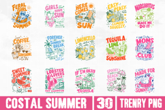 Coastal Summer PNG Bundle, Sassy Beach Vibes Sublimation Product Image 3