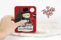 Cartoon Snowman Money Card, Christmas Gift Card Printable Product Image 3