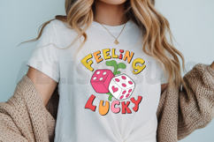 Feeling Lucky Design PNG, St. Patrick&#039;s Day Sublimation PNG Product Image 3