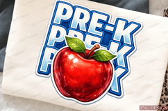 Pre-K to Fourth Grade Apple PNG Bundle | Back to School Grad Product Image 3