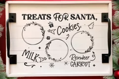 Treats for santa cookies milk reindeer carrot SVG Product Image 3