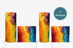 Colorful Tumbler Sublimation, Abstract Tumbler Wrap Designs Product Image 3