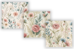 Spring Wildflower Seamless Pattern, Cottagecore Botanical Product Image 3