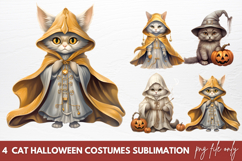 Cat Halloween Costumes clipart Designs Product Image 1
