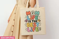 Mom life is the best life PNG, Retro Mama Sublimation PNG Product Image 3