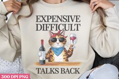 Talk Back PNG, Funny Sarcastic Sublimation Product Image 1