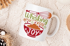 Whisking You Joy Svg, Christmas Baking Svg, Holiday Svg. Product Image 3