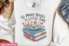 So many books so little time PNG, Reading Books PNG Product Image 3