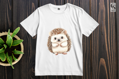 Cute Hedgehog Watercolor Clipart PNG Product Image 3