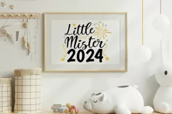 little mister 2024 svg, new years svg, 1st new year svg. Product Image 4