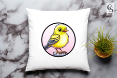 Cute Yellow Baby Bird Clipart Sublimation PNG Product Image 3