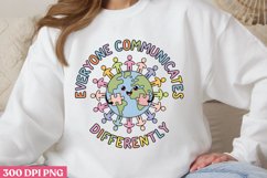Everyone Communicates PNG, Autism Sublimation PNG Product Image 3
