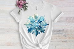 Blue Christmas Watercolor Clipart Sublimation Product Image 3