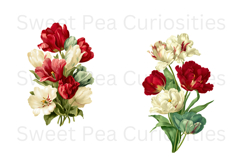 Flowers, Ephemera, PNG, Junk Journal, Vintage, clipart Product Image 3