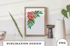 Watercolor Christmas Decor sublimation png Product Image 3