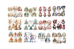 Christmas Mega Clipart Bundle, Xmas Clipart, Huge Bundle Product Image 2