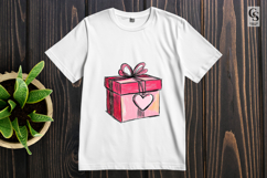 Pink Heart Gift Box Clipart Sublimation PNG Product Image 2