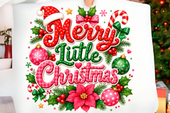 Merry Little Christmas Pink Coquette PNG Product Image 1
