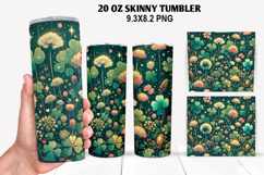 Skinny Tumbler 20oz Wrap Design, St. Patrick’s Day Tumbler Product Image 1