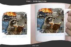 Funny raccoon png design for T-shirts Product Image 3