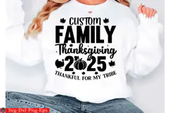 Thanksgiving 2025 PNG Funny Matching Crew Shirts,Family Product Image 3